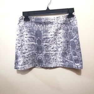 BDG Urban Outfitters Gray Snakeskin Mini Denim Y2K Mini Skirt Size XSmall